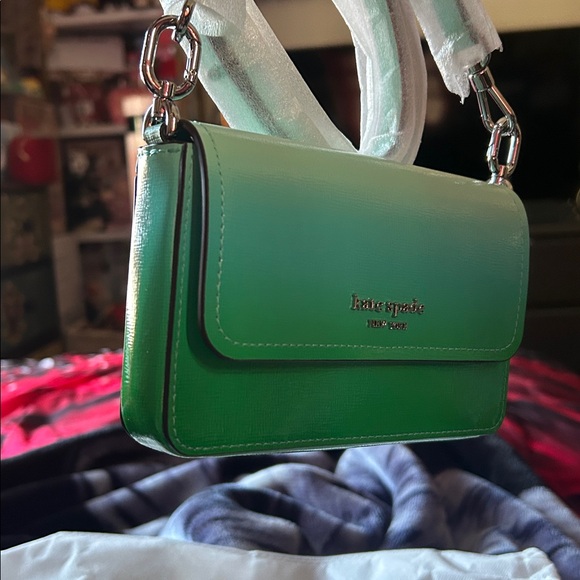 NWOT Kate Spade Blue/Green Ombre Crossbody Bag - Picture 9 of 11